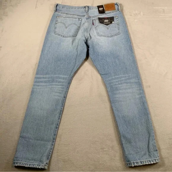 BEAUTIFUL ✨ Levis 501 Skinny Jeans Womens 30x28 High Rise Button Fly Denim - Picture 2 of 13
